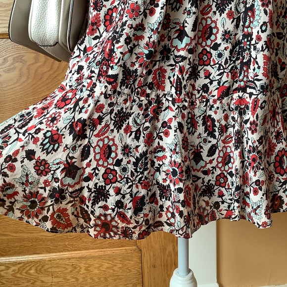 A.L.C. Silk Hadley Floral Mini Dress Size 6 - Picture 4 of 16